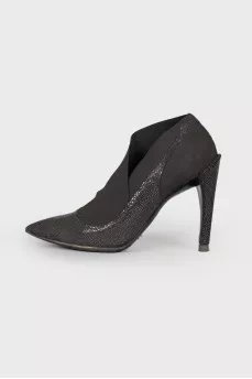 Pointed toecap textile shoes