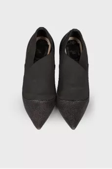 Pointed toecap textile shoes