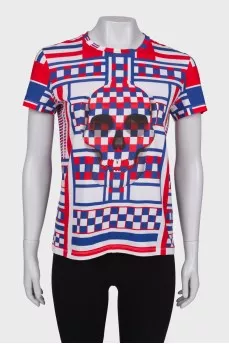 T-shirt with skull print