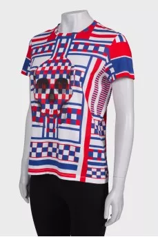 T-shirt with skull print