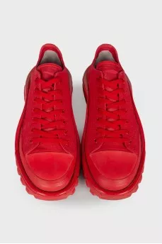 Men's red sneakers