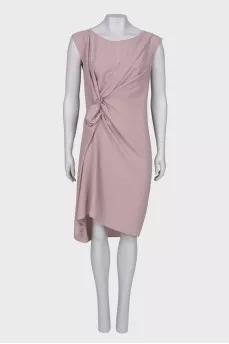 Straight-cut draped dress