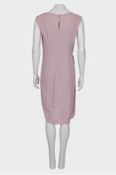 Straight-cut draped dress