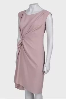Straight-cut draped dress