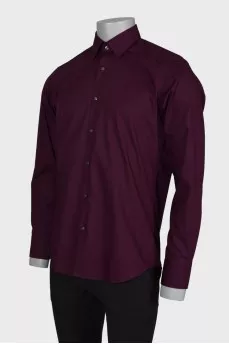 Men's dark purple shirt
