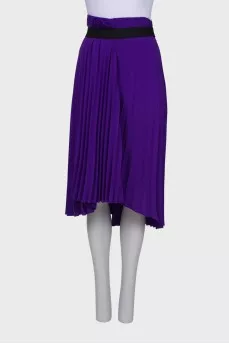 Pleated midi skirt