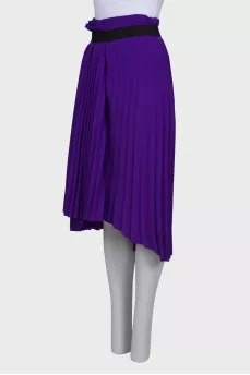 Pleated midi skirt