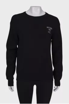 Men's natural wool sweater