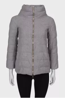 Gray jacket with lurex