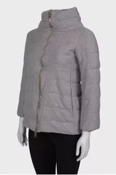 Gray jacket with lurex
