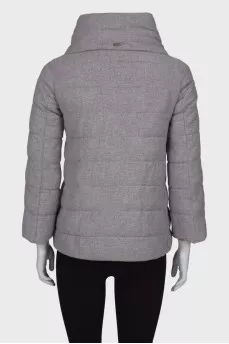 Gray jacket with lurex