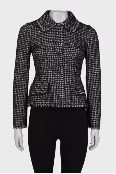 Houndstooth blazer