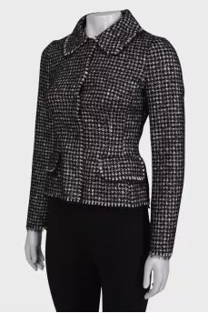 Houndstooth blazer