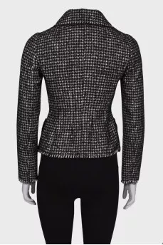 Houndstooth blazer