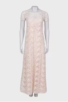 Openwork maxi dress