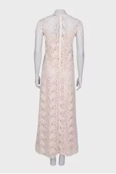 Openwork maxi dress
