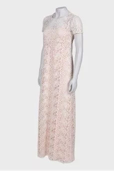 Openwork maxi dress