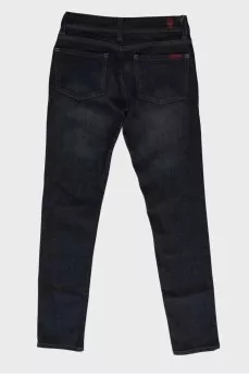Navy blue skinny jeans