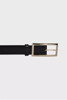 Patent leather belt