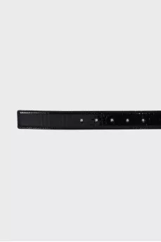 Patent leather belt