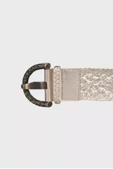 Gold braided belt