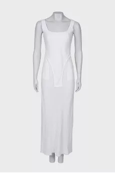 Linen dress with pockets