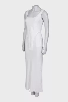 Linen dress with pockets