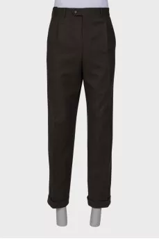 Men's wool trousers