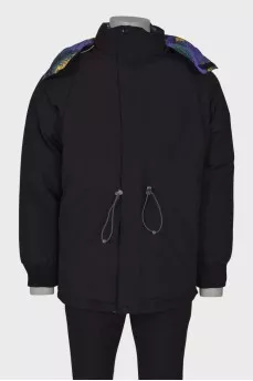 Men's reversible down jacket with tag
