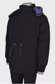 Men's reversible down jacket with tag