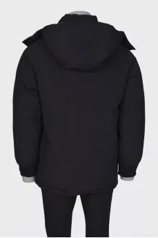 Men's reversible down jacket with tag