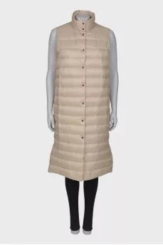 Long vest with pockets