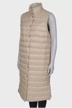 Long vest with pockets