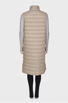 Long vest with pockets