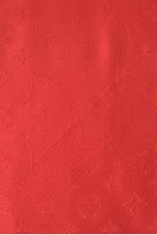 Red silk and wool scarf