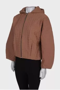 Patterned cropped jacket