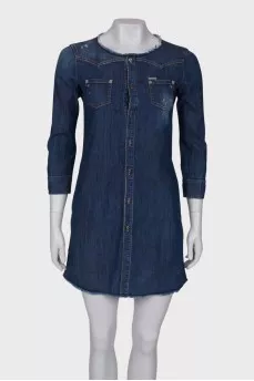 Navy blue denim dress сhangeсlear