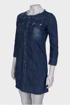 Navy blue denim dress сhangeсlear