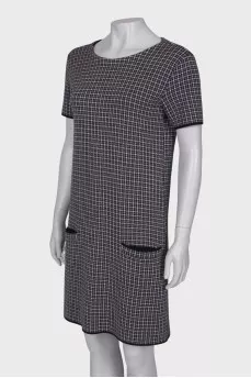 Wool dress with pockets