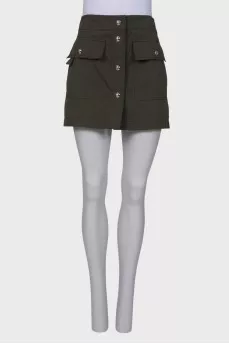 Skirt with silver buttons