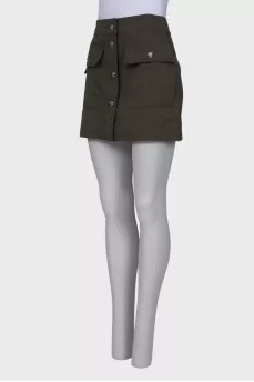 Skirt with silver buttons