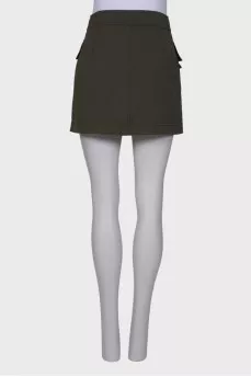 Skirt with silver buttons