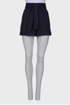 Navy striped shorts
