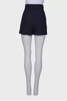 Navy striped shorts