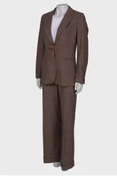 Classic plaid suit