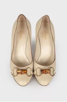 Leather stilettos