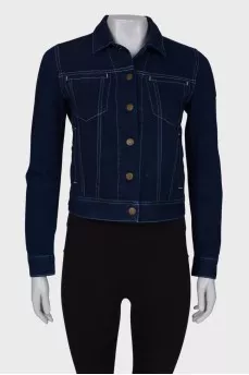 Navy denim jacket changeclear