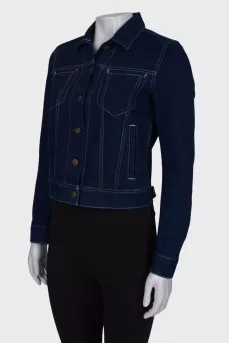 Navy denim jacket changeclear