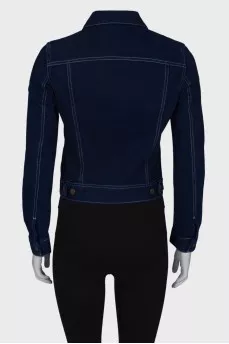 Navy denim jacket changeclear