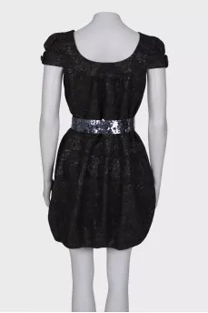 Lantern sleeve dress